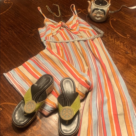 Striped Sleeveless Jumpsuit/Romper *Large (6/8?) - Picture 10 of 12